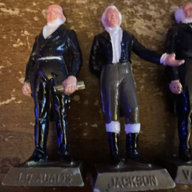 Marx 2 1/2" Presidents Painted  Six Through 10  1825-1841