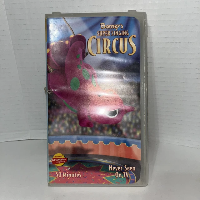 Barney Friends Super Singing Circus Vhs Video Tape Sing Along Songs Barney Friends Super Singing Circus Vhs Video Tape Sing Along Songs