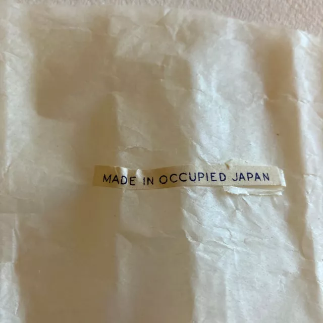 AM1106 Occupied Japan(1940's) vntge glass cabochons 18x13mm pierced amethyst (8) 2