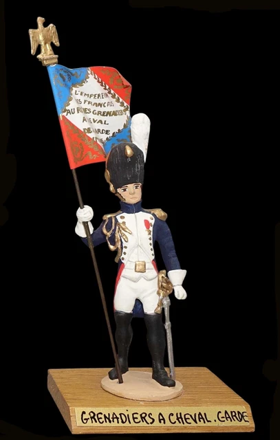 Porte-drapeau RÉGIMENT DU PORT DE BAYONNE Guy RENAUD / toy soldier