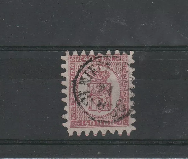 1866 / 70 Finlandia Suomi Stemma Unif N 9 - 1 Val Usato Mf51058