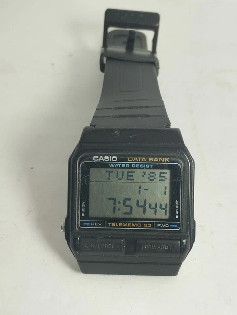 CASIO ILLUMINATOR TELEMEMO 30 Analogue Digital Watch World Time