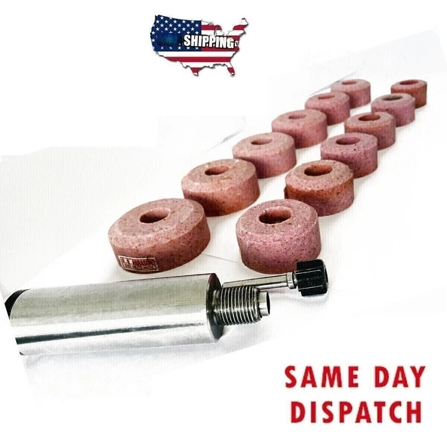 VALVE SEAT GRINDING Stones 12pcs With Stone Dresser & 6pcs Pilots