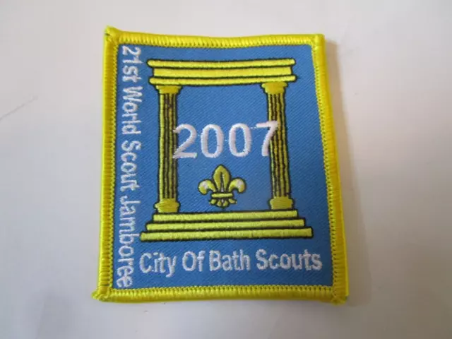 World Scout WSJ Jamboree 21st BATH CONTINGENT BADGE England IST Sub-Camp 2007