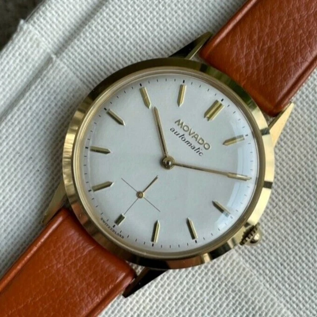 Movado Calatrava Automatic  Solid Gold (NOS) New Old Stock Anni 40/50 NUOVO 35mm