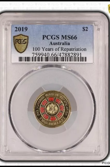 $2 Two Dollar 2019 100 Years Of Repatriation Pcgs Graded Ms66