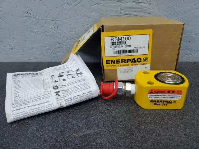 Enerpac RSM100 HYDRAULIC Flat-Jac Cylinder, Steel, 10 Ton