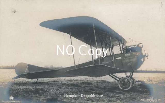 Foto Flugzeug Oldtimer Rumpler Doppeldecker  X121