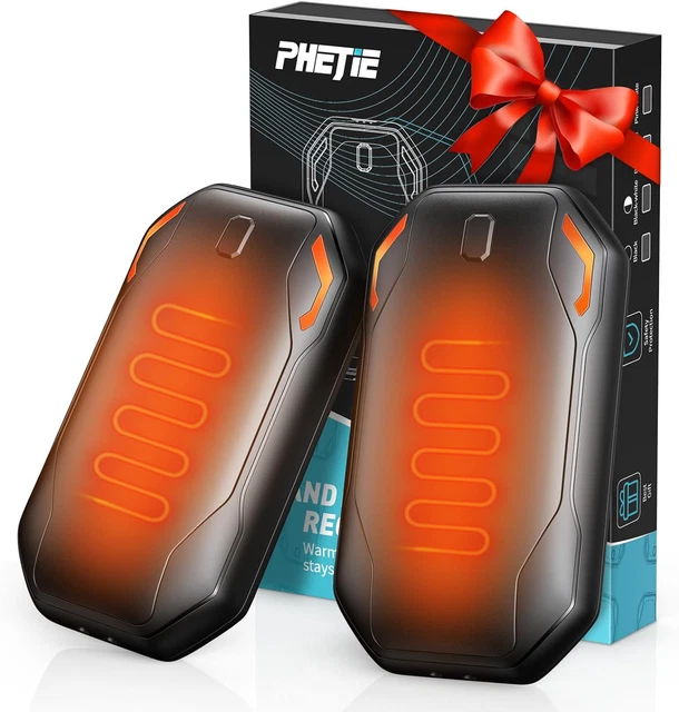 Chauffe-Mains OUTJUT 2 Pack Rechargeable | 3 Modes Chaleur | 3000mAh | Pour Sport Outdoor Hiver