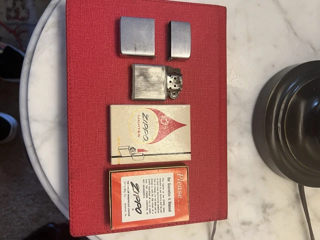 1963 Zippo lighter No 200 Brush Finish With Mint BOX