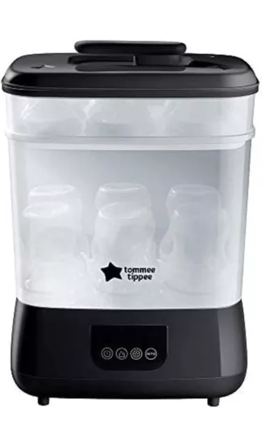 Esterilizador eléctrico Tommee Tippee Advanced súper vapor n seco negro