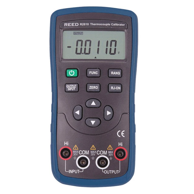 REED INSTRUMENTS R2810 Thermocouple Calibrator, LCD