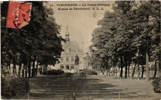 CPA VINCENNES - La Cours Marigny - Statue of Daumesnil C. L. C (519730)