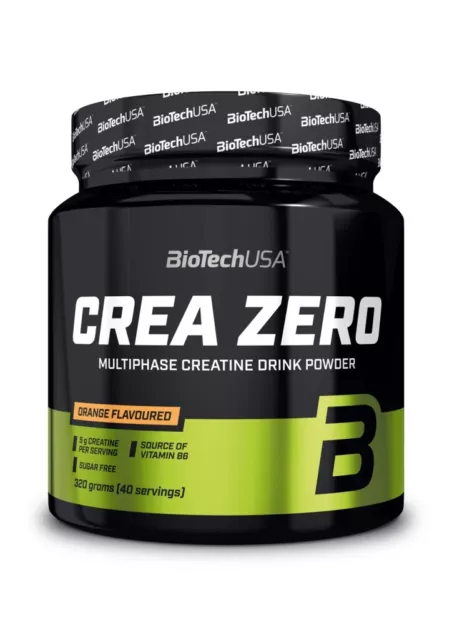 (68,44 EUR/KG) Biotech USA Crea Zero - 320g Lata Creatina con Sabor