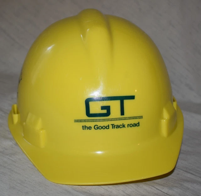 VINTAGE GT GRAND Trunk Railroad Hard Hat Safety Helmet Yellow 24.99