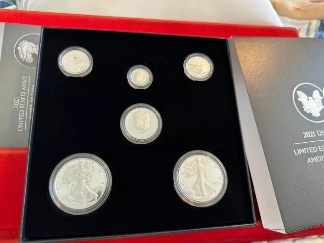 Limited Edition 2021 US Mint Silver Proof Set American Eagle Collection