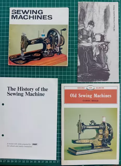 Sewing Machines - Sc. Museum, Old Sewing Machines Head, Bernina, Pfaff Leaflets