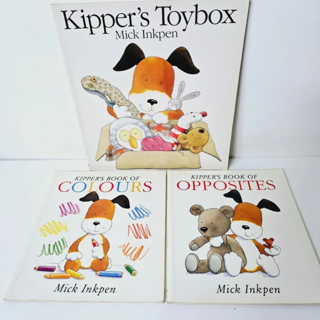 Kipper's Book of Colours Opposites Toybox Books Paperbacks Mick Inkpen Vintage