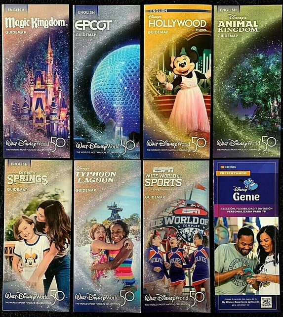 NEW 50TH ANNIVERSARY 2025 Walt Disney World Theme Park Brochures 8