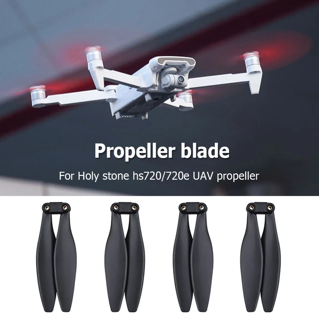 4 Paar Schnellspanner-Propeller Für DJI Mavic Mini 2 - Inkl. Schrauben & Schraubendreher, Geräuscharm, Silberne Streifen