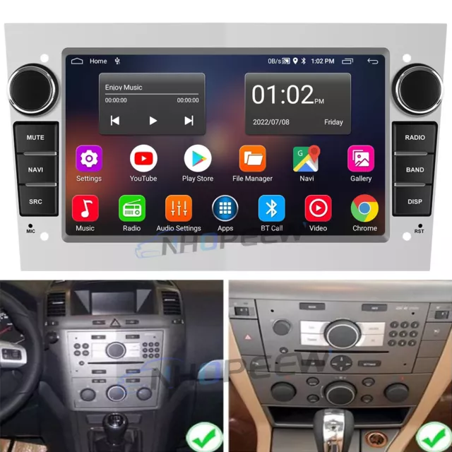 32GB Android 13 Autoradio GPS Navi WIFI Für Opel Corsa C D Astra H Zafira Vectra