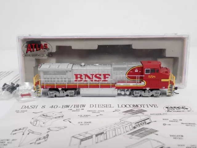 Atlas N Scale No.558 BNSF Dash 8-40-BW Diesel Locomotive In The Box #48812