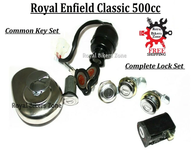 ROYAL ENFIELD CLASSIC 500cc Key Set" Complete Lock Kit" £39.72