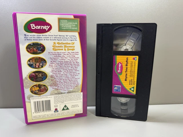BARNEY RHYME TIME Rhythm VHS Video Tape 2002 Lyons Partnership 10 00 barney-rhyme-time-rhythm-vhs-video-tape-2002-lyons-partnership-10-00
