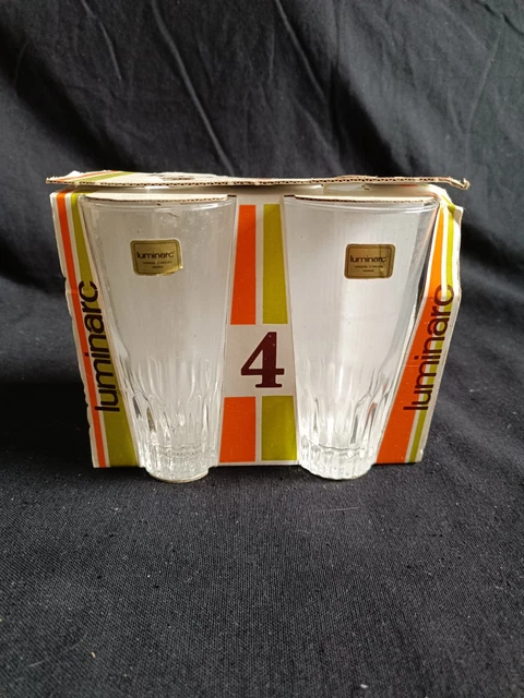 Service à Orangeade Luminarc – 6 Verres Et 1 Pichet, Décor Fraises, état Neuf