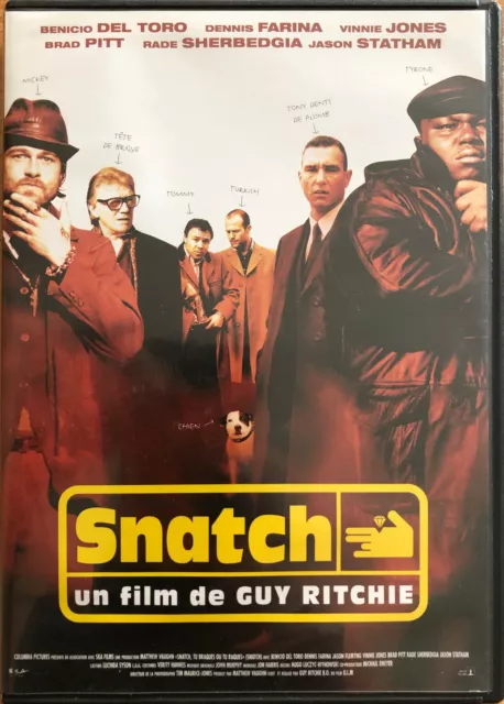 Snatch  Film De Guy Ritchie  Brad Pitt   Dvd Tres Bon Etat
