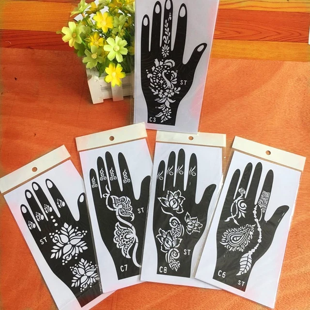 DRAWING BODY ART Template India Henna Kit Temporary Decal Tattoo