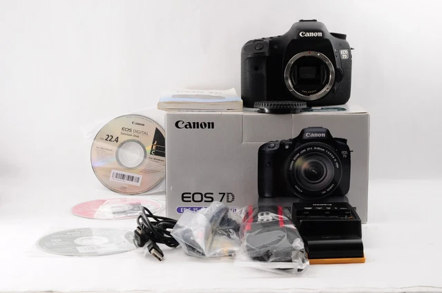 MINT Canon EOS 7D Low Shots 1671 Digital Camera 18.0 MP SLR w/Box From Japan