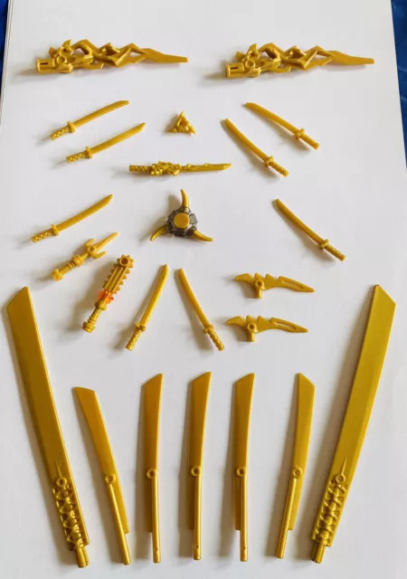 LEGO Pearl Gold Sword with Octagonal Guard (Katana) (30173 / 88420