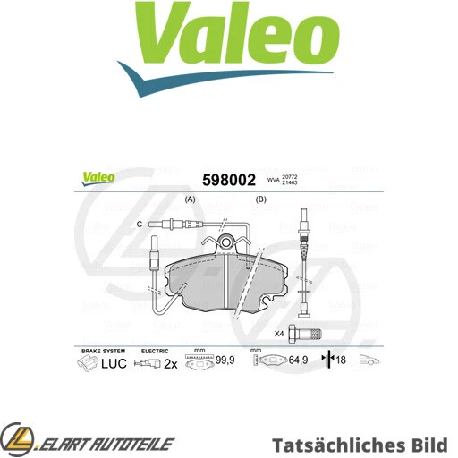 BRAKE LINING SET DISC BRAKE FOR RENAULT 5/SUPER/2/Box/Rear LE/CAR 9