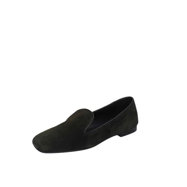 Chaussures Femme Il 'La 36 Ue Mocassins Vert en Daim EZ466-36