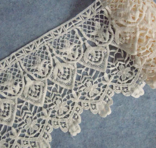 6'' Wide Rayon Venise Vintage Victorian Floral Lace Trim Fleshcolor s0256