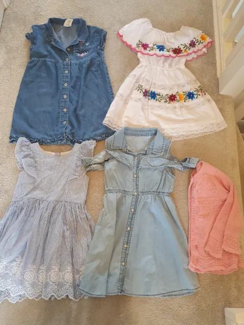 Girls 2-3 Years Dress Denim Summer Bundle Cardigan