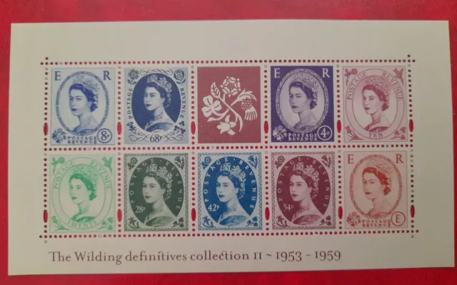 GB 2003 SG MS2367 Anniv of Wilding Definitives (2nd issue) Se-tenant Block MNH