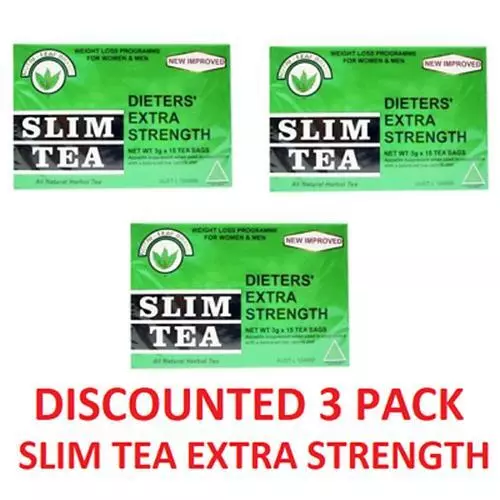 3 x 15 Tea Bags (45 bags) Herbal SLIM TEA DIETERS' Nutri-Leaf  Extra Strength