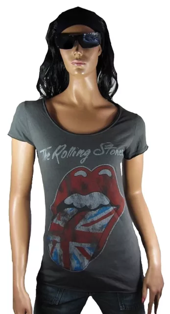 WoW AMPLIFIED Official ROLLING STONES UK Zunge Rock Star Vintage ViP T-Shirt g.M