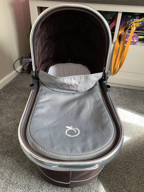 Carrycot principal Icandy Peach 1, 2, 3, 4 en blackjack marrón y gris
