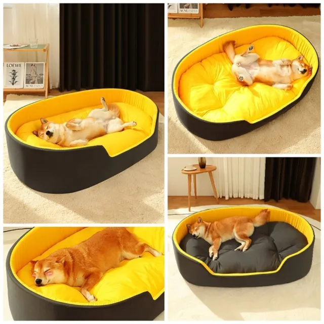 Pet Dog Bed Warm Cushion for S/Medium Large Dogs Sleeping Beds Waterproof Basket