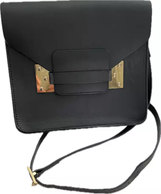 sophie hulme crossbody bag black.