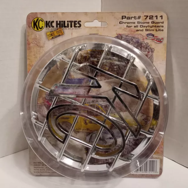KC HiLites Chrome Stone Guard - For Daylighters and Slim Lite #7211
