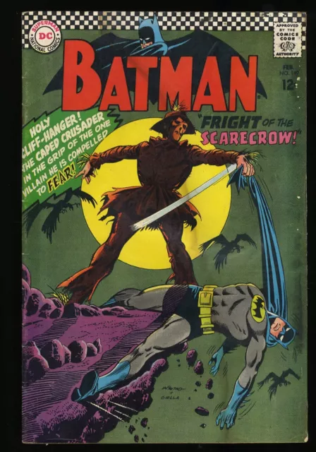 Batman #189 GD 2.0 1st Full Appearance of Silver Age Scarecrow! DC Comics 1967