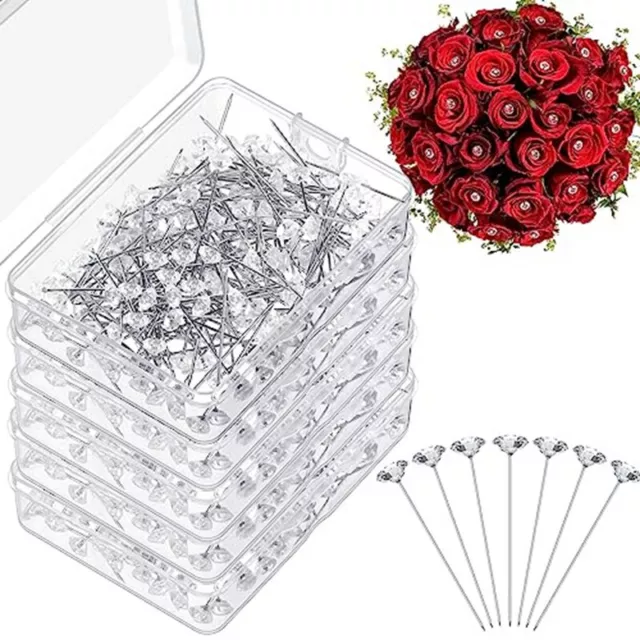 1000 PièCes Corsage BoutonnièRe Pins 1.5 Pouces Bouquet Pins Fleur Pins Dia5288