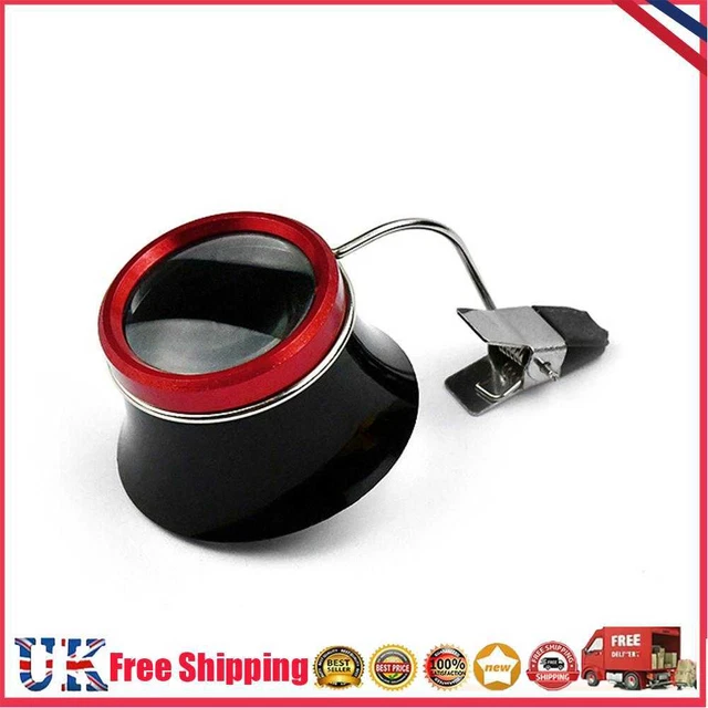 Watchmakers 10x Clip-On Eyeglass Watch Jewelry Repairing Magnifier Glass *Z