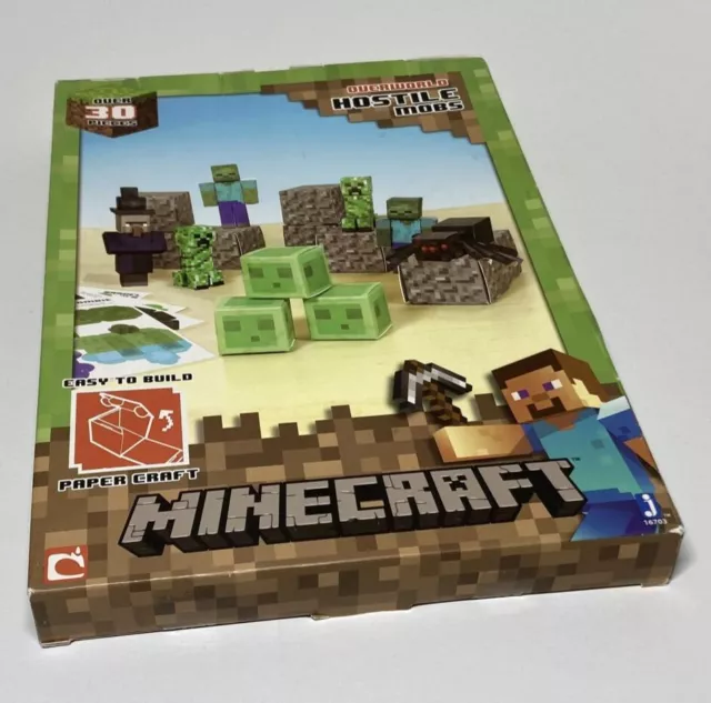 Minecraft Papercraft Overworld Hostile Mobs Unboxing 