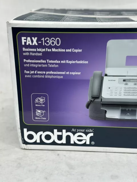Brother FAX -1360 Business Ink Jet Fax Machine And Copier With Handset 2