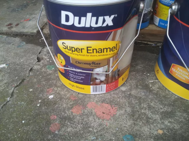 Dulux 4 Litre Super-Enamel Oil/.Base High-Gloss Int/Ext Brunw-Green Colour Paint